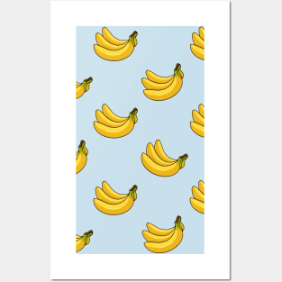 Going Bananas! Banana pattern Posters and Art